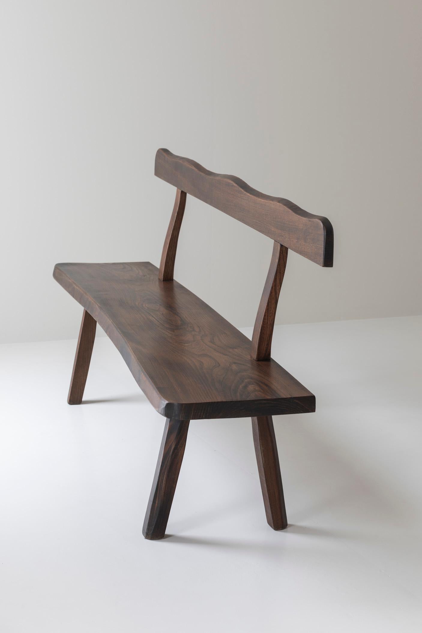 Sculptural Bench by Olavi Hanninen for Mikko Nupponen, Finland, 1950’s For Sale 3