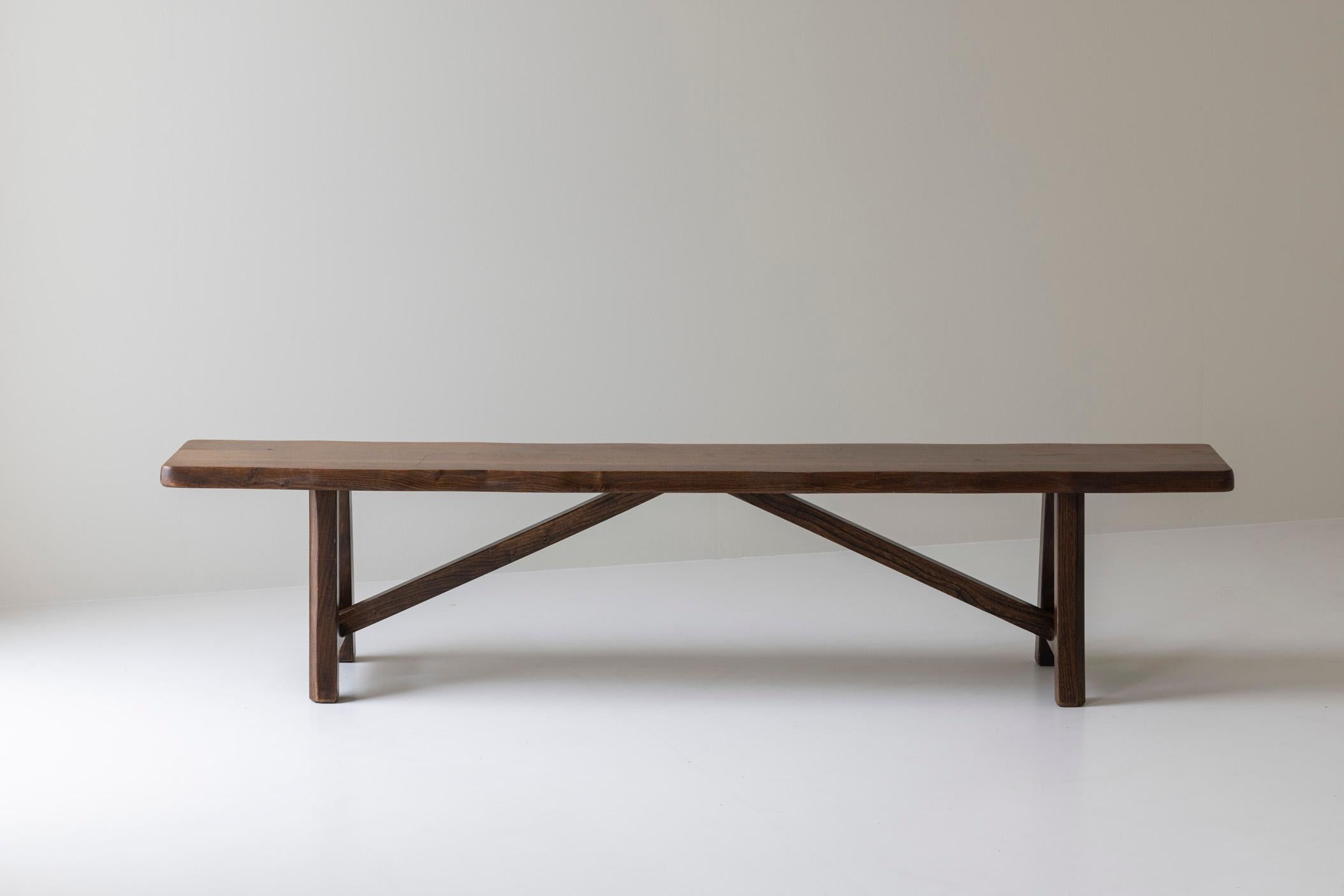 Banc sculptural par Olavi Hanninen pour Mikko Nupponen, Finlande, années 1950 en vente 4