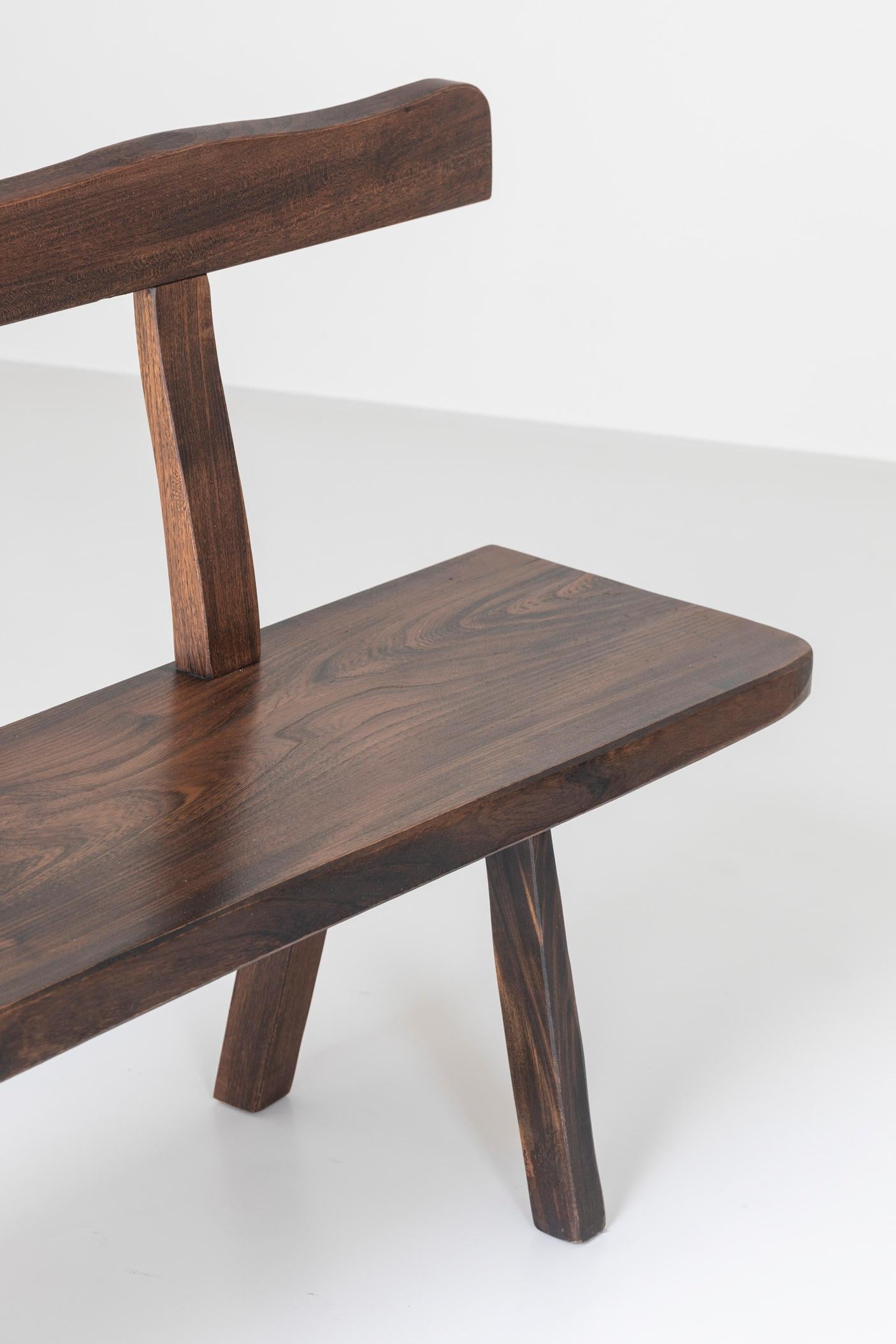 Sculptural Bench by Olavi Hanninen for Mikko Nupponen, Finland, 1950’s For Sale 6