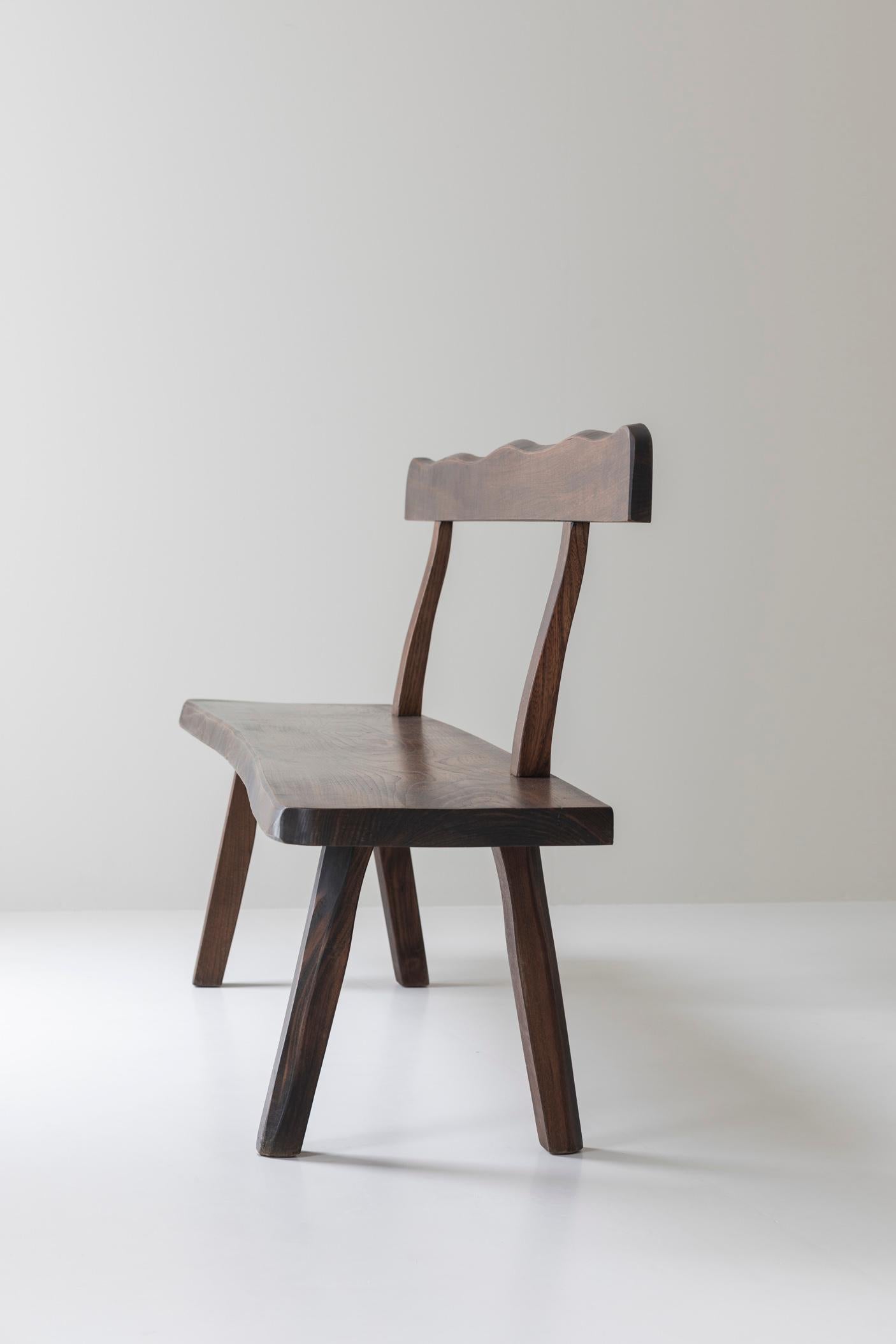 Sculptural Bench by Olavi Hanninen for Mikko Nupponen, Finland, 1950’s For Sale 7