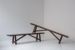 Banc sculptural par Olavi Hanninen pour Mikko Nupponen, Finlande, années 1950
