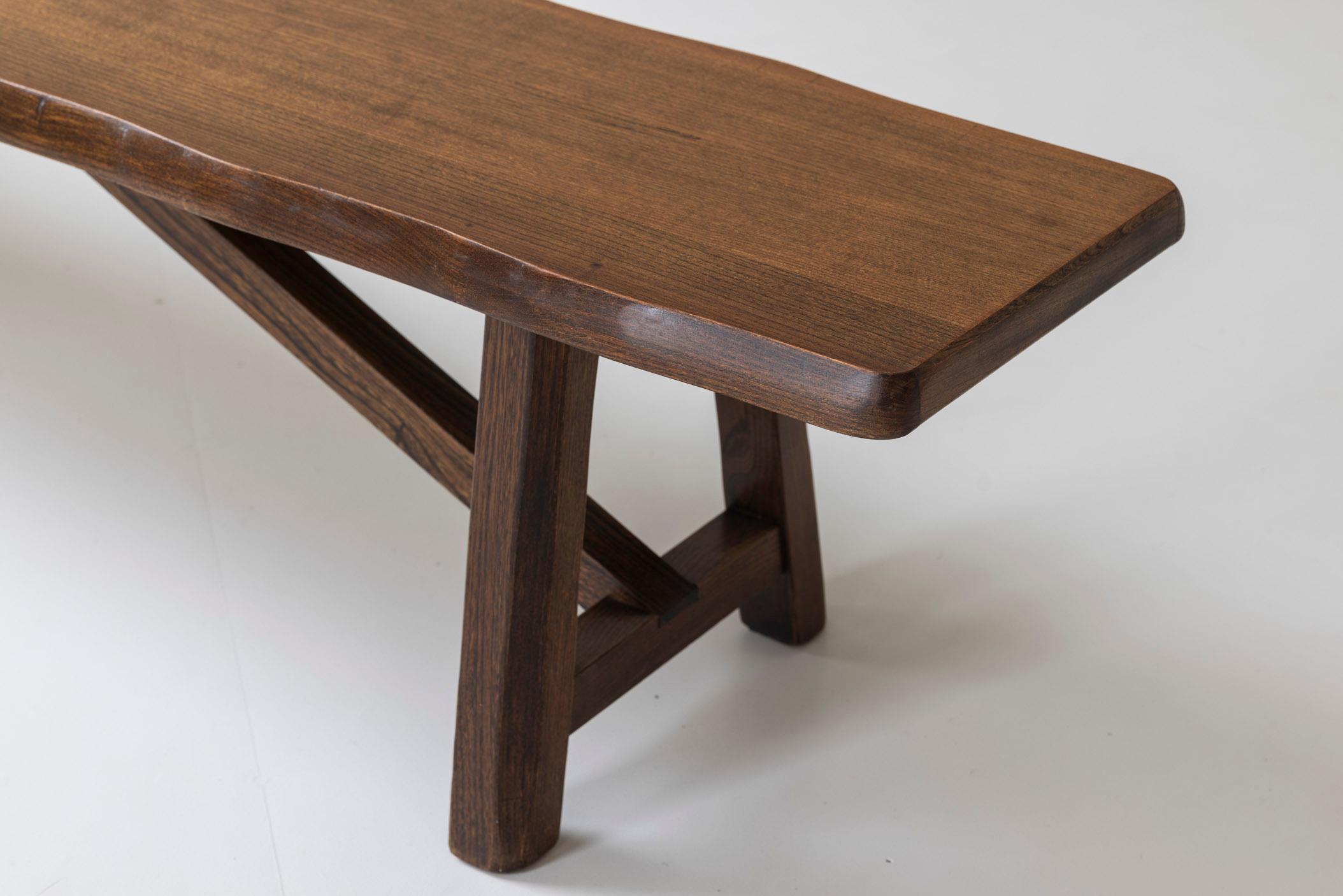 Scandinave moderne Banc sculptural par Olavi Hanninen pour Mikko Nupponen, Finlande, années 1950 en vente