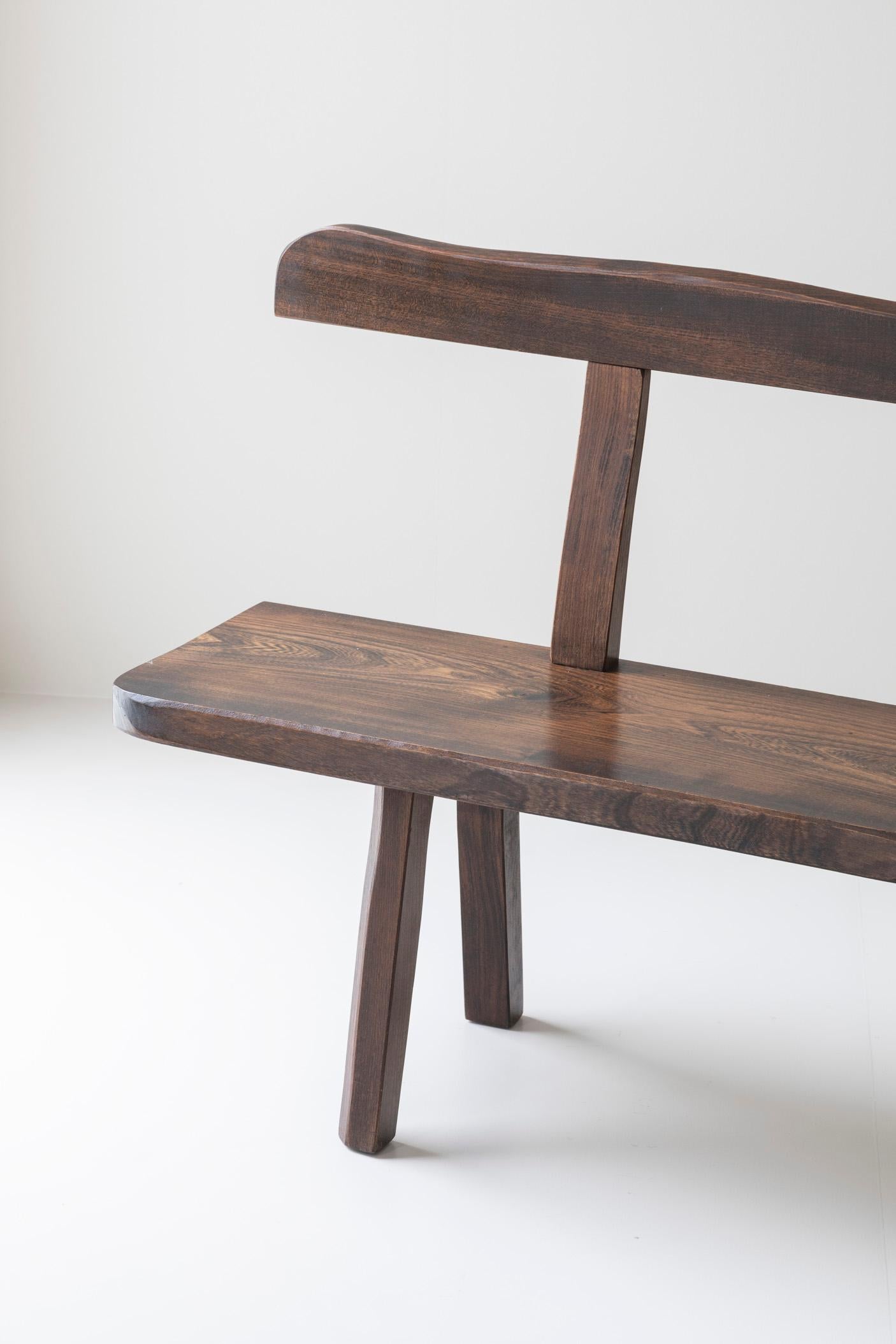 Sculptural Bench by Olavi Hanninen for Mikko Nupponen, Finland, 1950’s In Good Condition For Sale In Antwerp, BE