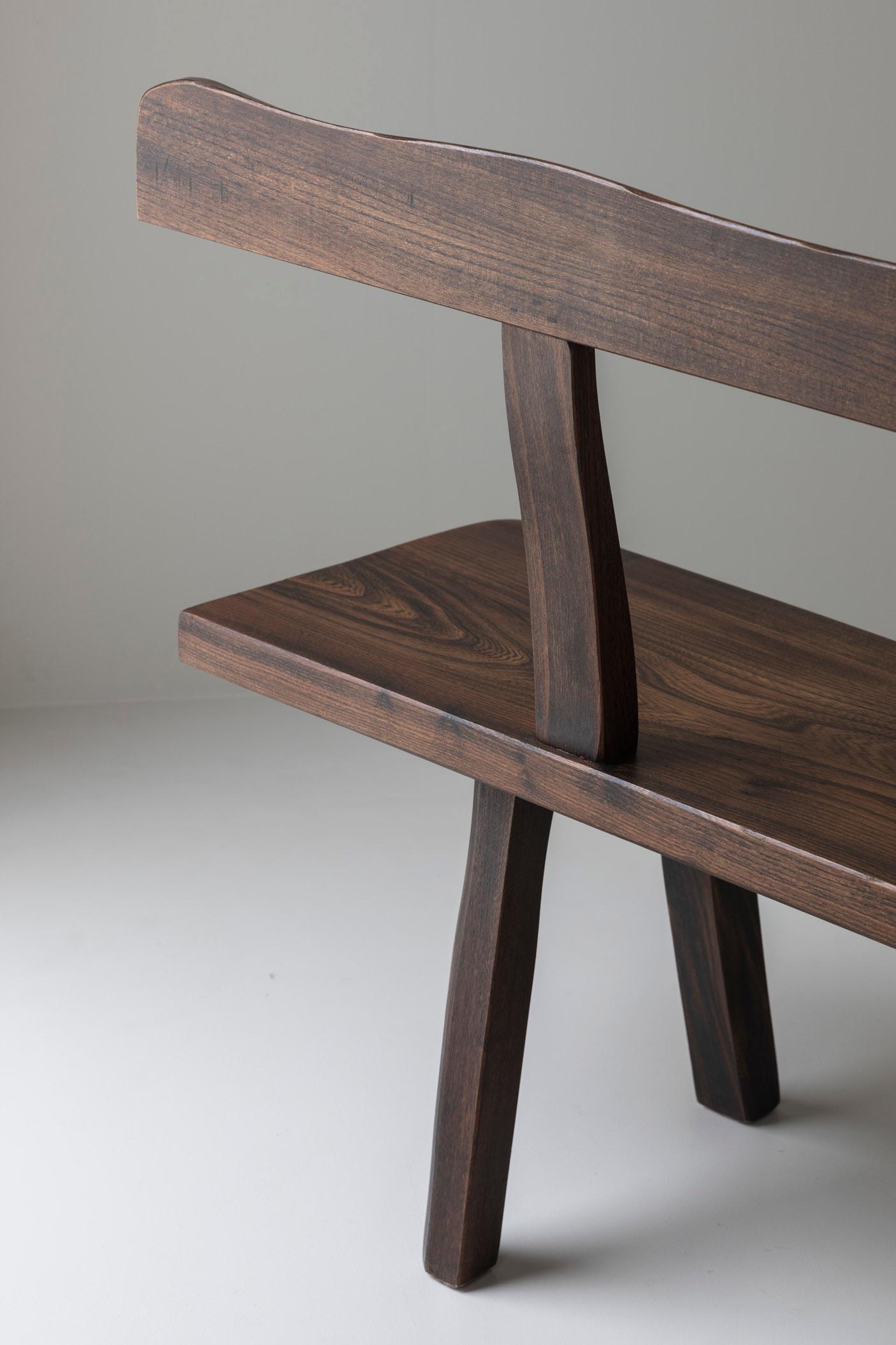 Sculptural Bench by Olavi Hanninen for Mikko Nupponen, Finland, 1950’s For Sale 1