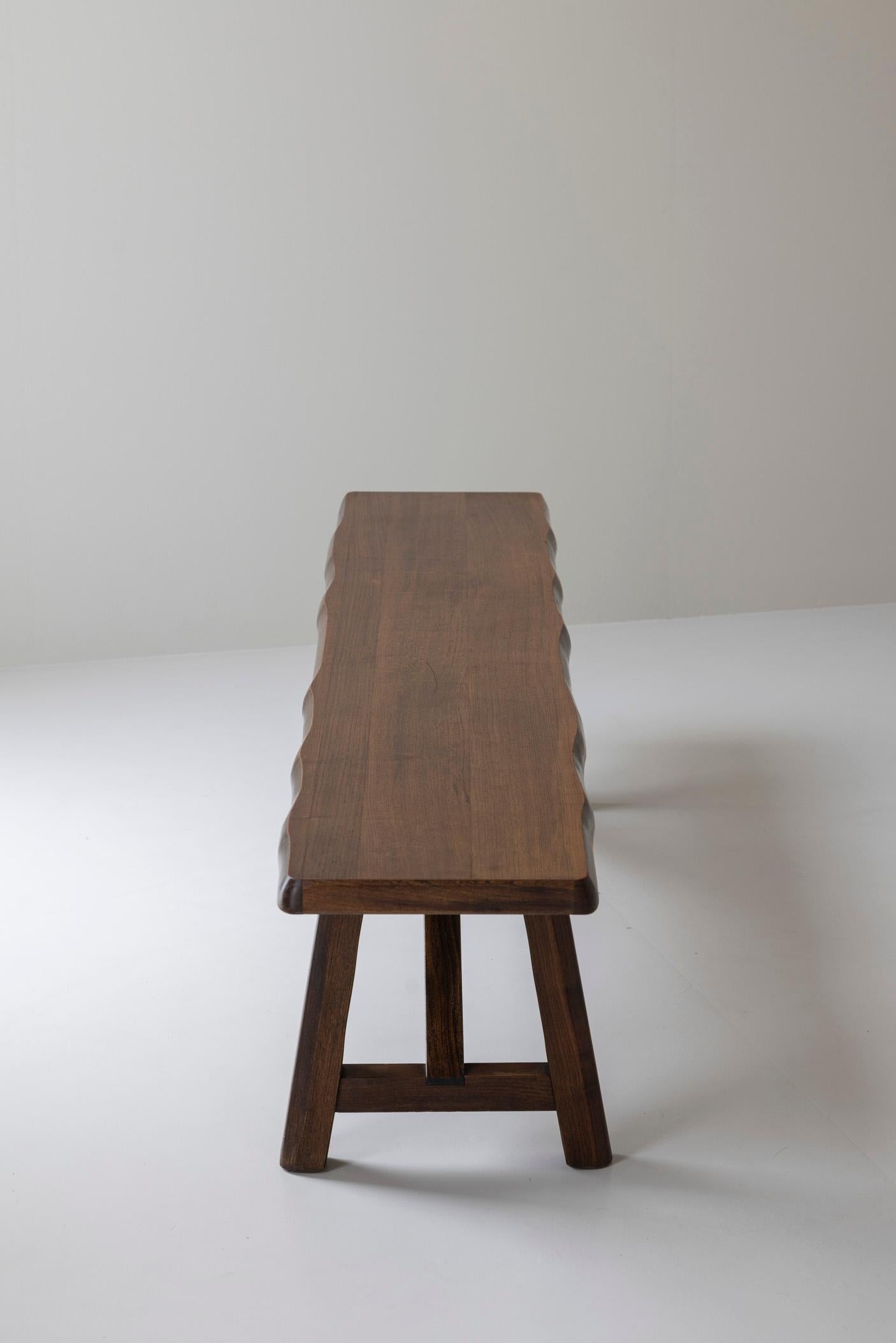 Banc sculptural par Olavi Hanninen pour Mikko Nupponen, Finlande, années 1950 en vente 2