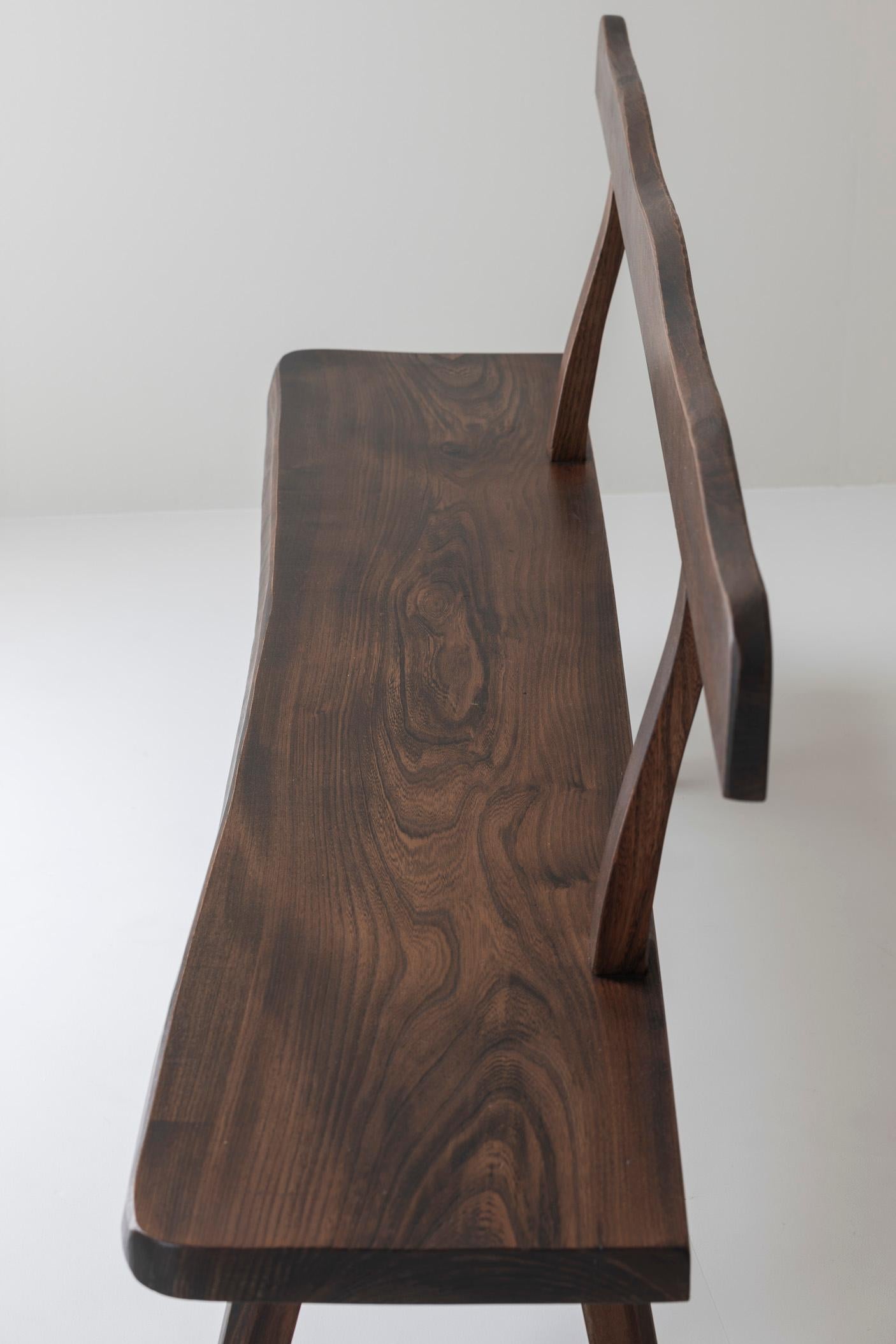 Sculptural Bench by Olavi Hanninen for Mikko Nupponen, Finland, 1950’s For Sale 2