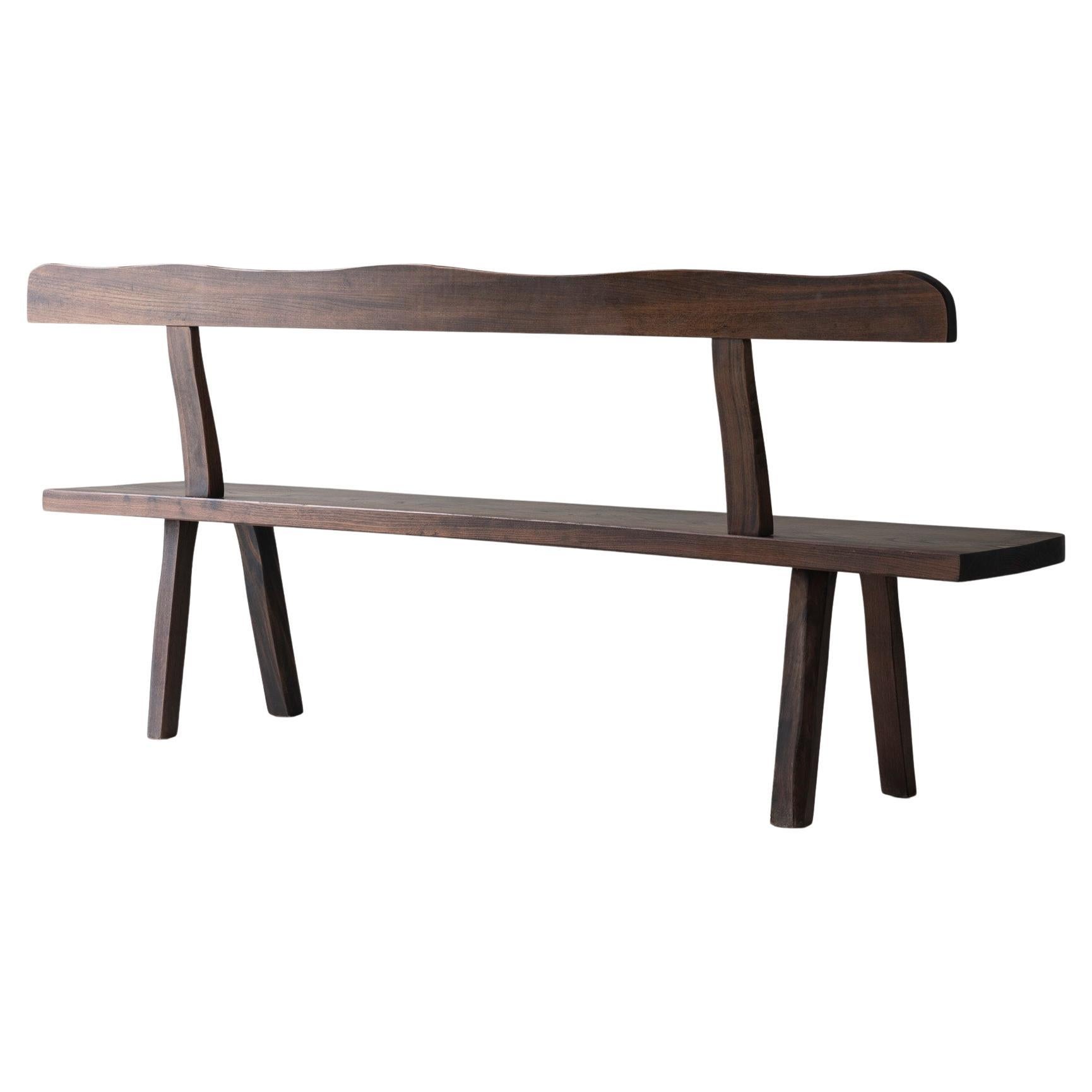 Sculptural Bench by Olavi Hanninen for Mikko Nupponen, Finland, 1950’s For Sale