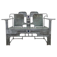 Banc sculptural en cuivre, zinc et Stained Glass de Cor de Ree, Pays-Bas