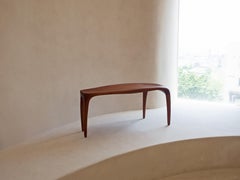 Sculptural Bench, Organic Wooden 'Motion Bench' by Soo Joo