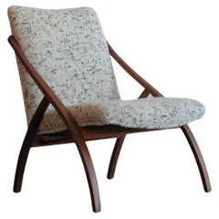 Sculptural Bent Teak Lounge Chair, Sweden, C. 1950s