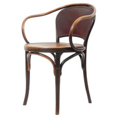 Skulpturaler Sessel aus Bugholz von Jacob & Josef Kohn, um 1900