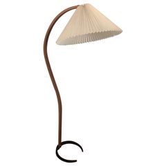 Sculptural Bentwood Mads Caprani Danish Teak Floor Lamp