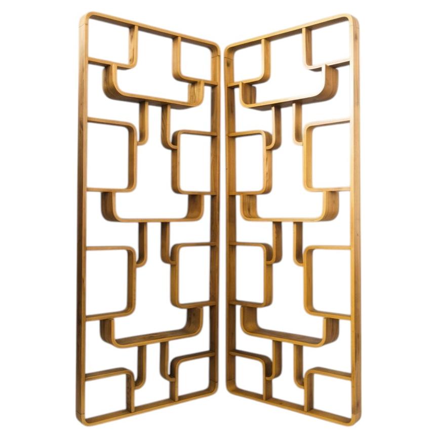 Sculptural Bentwood Room Dividers by Ludvik Volak, 1960s For Sale