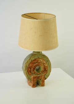 Sculptural Bernard Rooke Ceramic Lamp, British Studio Pottery