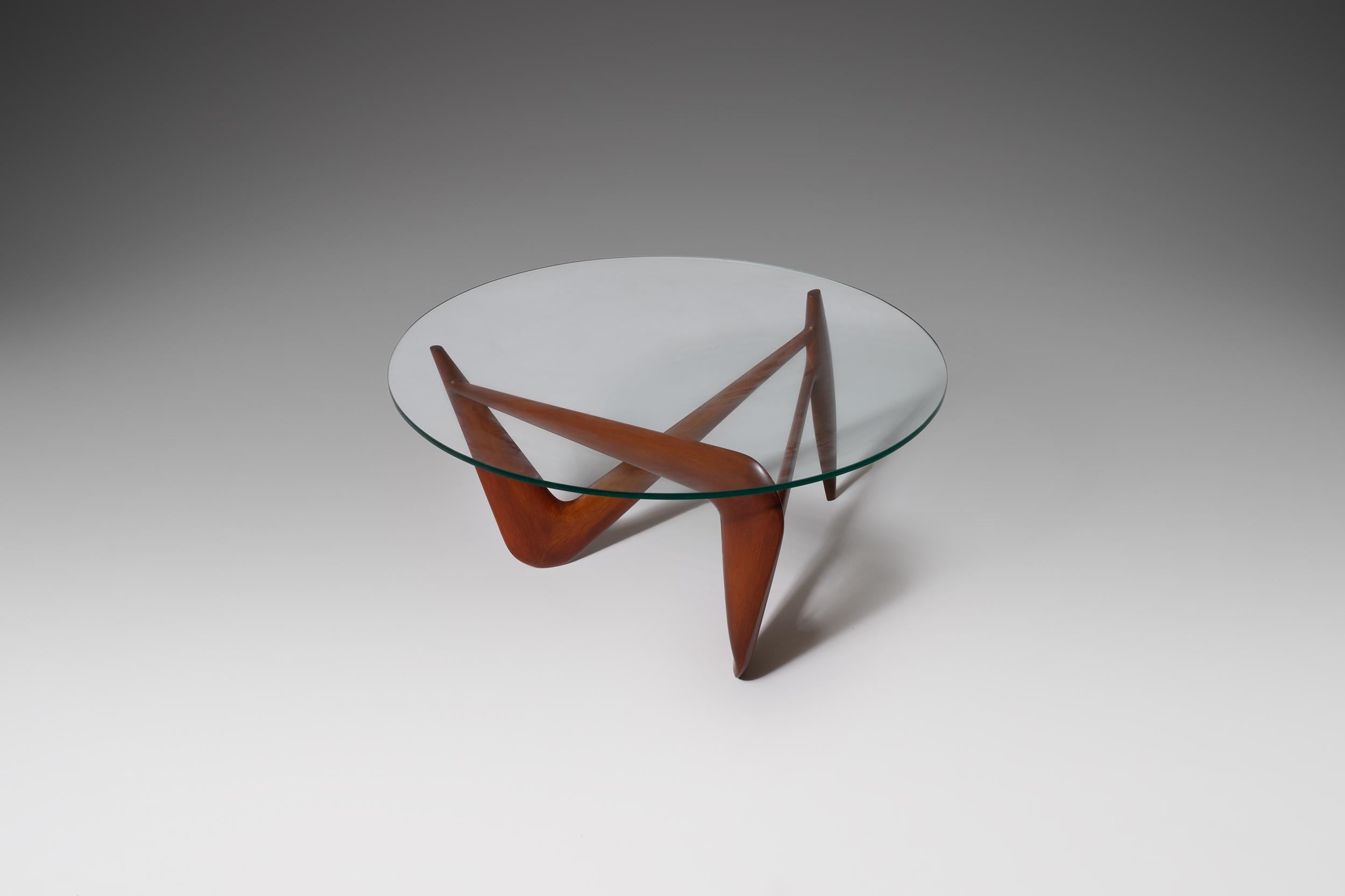 Sculptural Bertil Behrman coffee table, 1960s 3