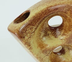 Skulpturale bertoncello Italienische Keramik VASE roberto rigon 1970er Jahre Modell 911