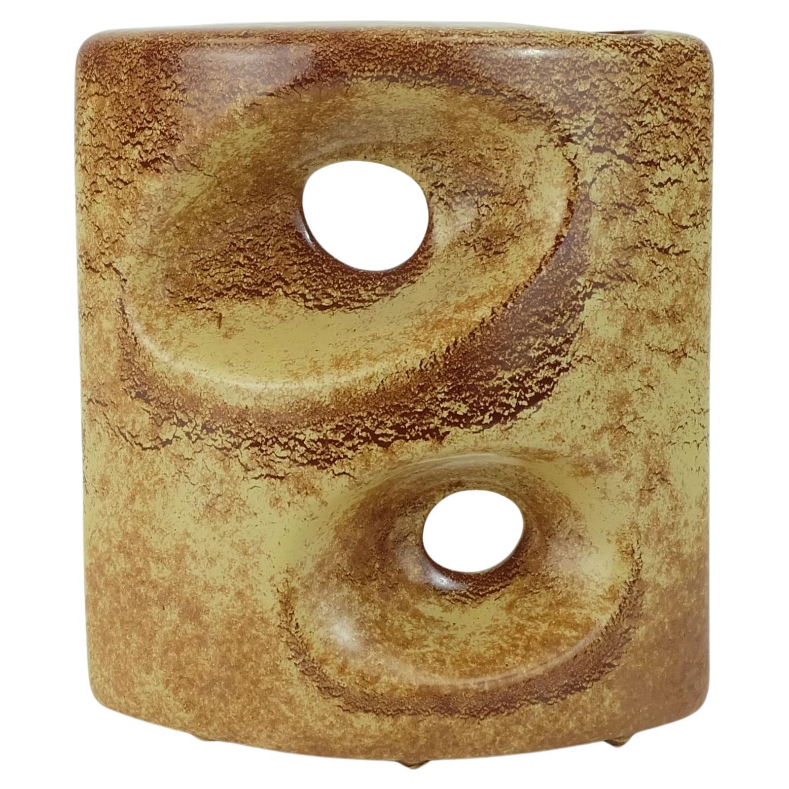 bertoncello italienne céramique VASE roberto rigon, années 1970, modèle 911