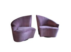 Sculptural "Bilbao" Swivel Chairs by Vladimir Kagan