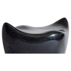 Sculptural Black Galaxy Fiberglass Popcorn Bench by Kunaal Kyhaan