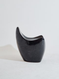 Sculptural Black Galaxy Fiberglass Popcorn Chair by Kunaal Kyhaan