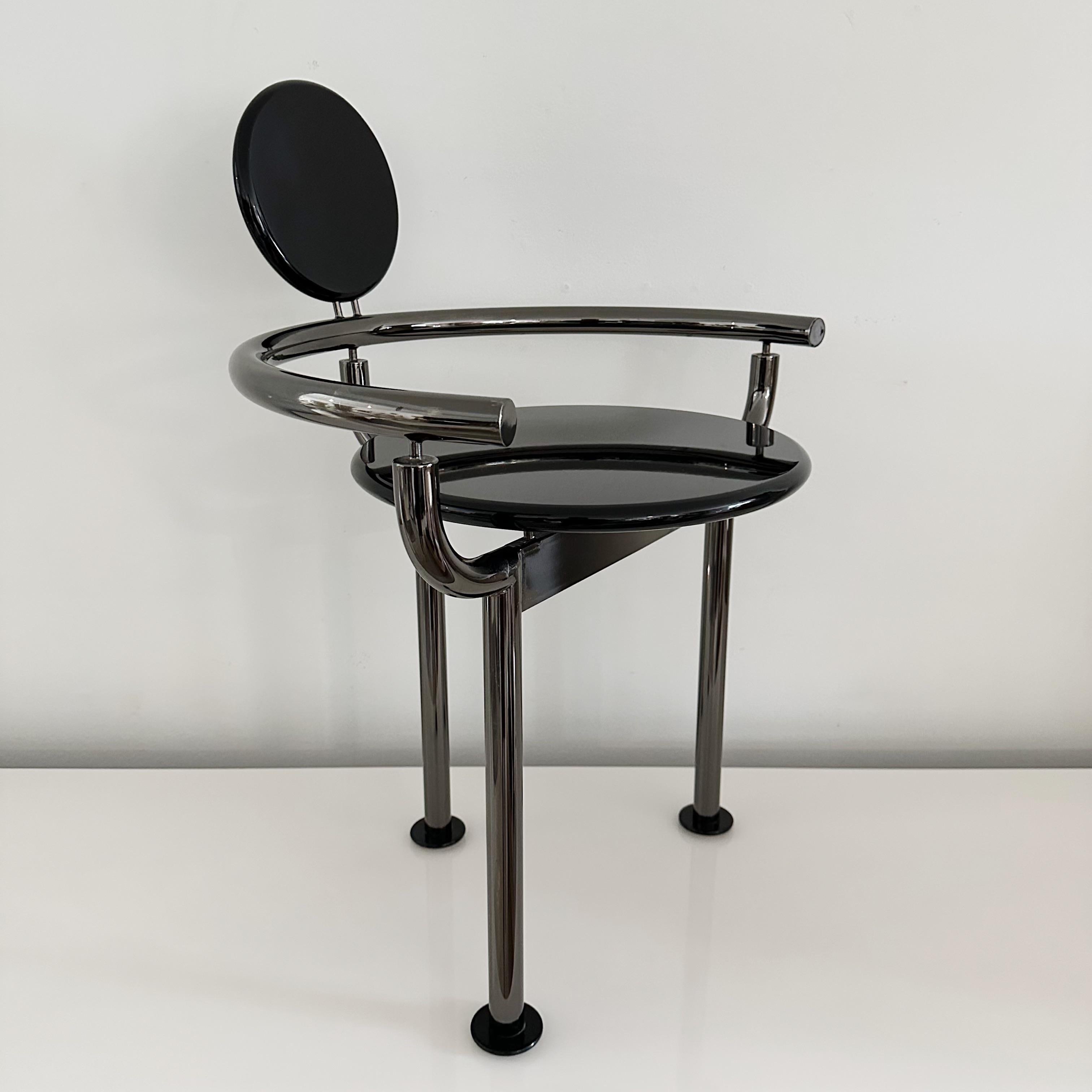 vanity chair black