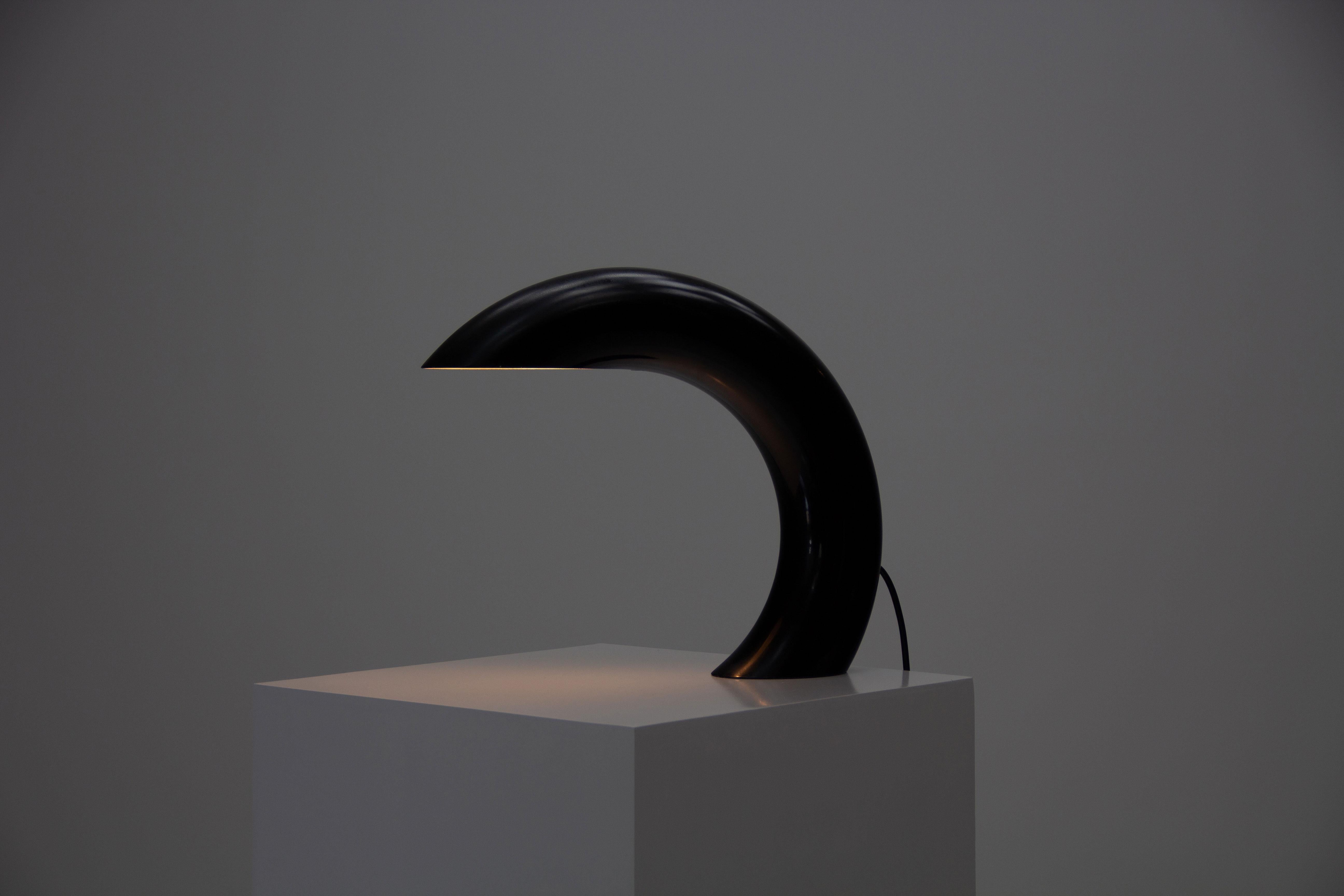 Mid-Century Modern Lampe de table noire sculpturale de Georges Frydman, France, années 1960