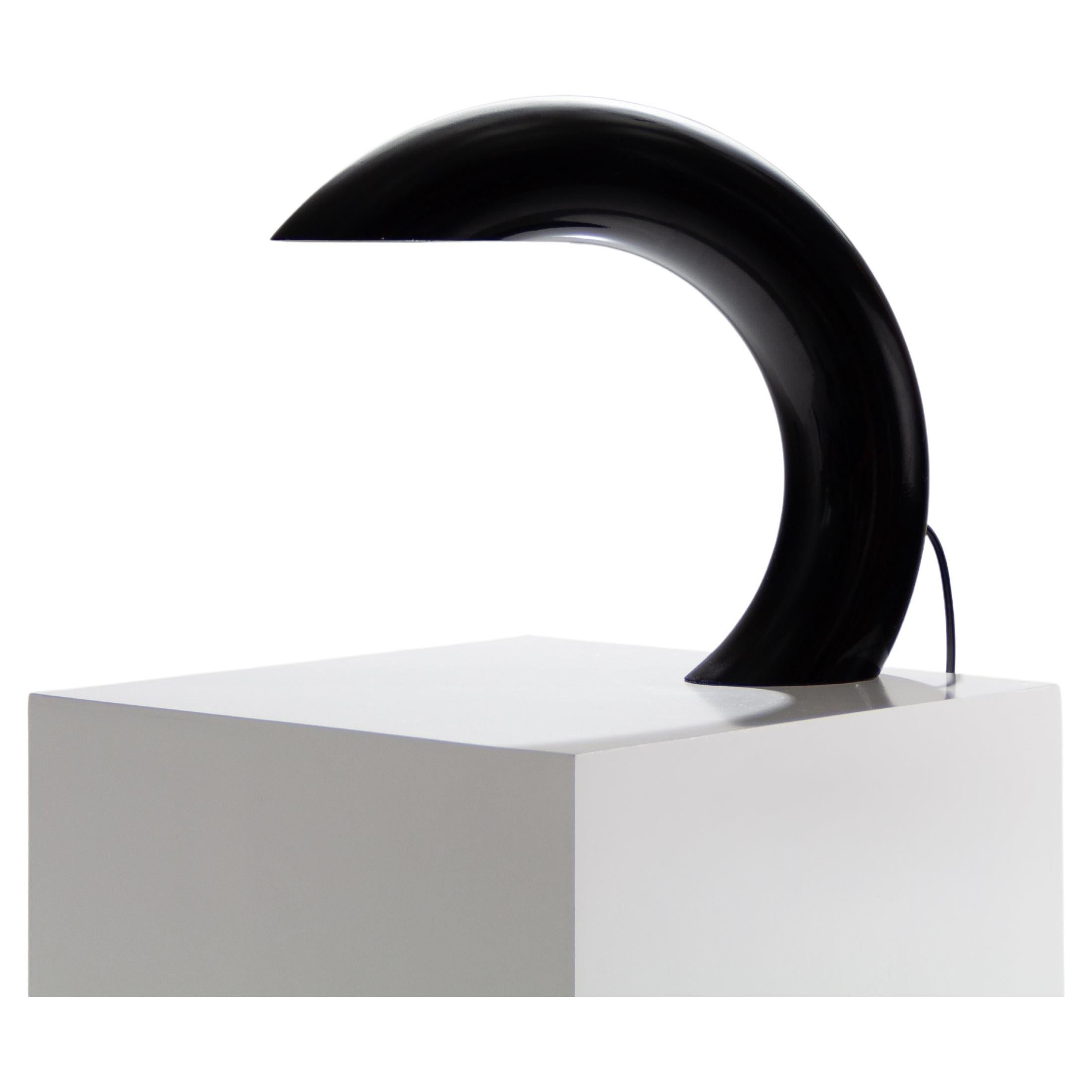 Sculptural Black Table Lamp by Georges Frydman, France, 1960s For Sale