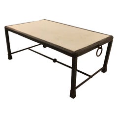 Sculptural Blackened Bronze Low Table, France Around 1980 Sculptural Blackened Bronze Low Table, France Around 1980