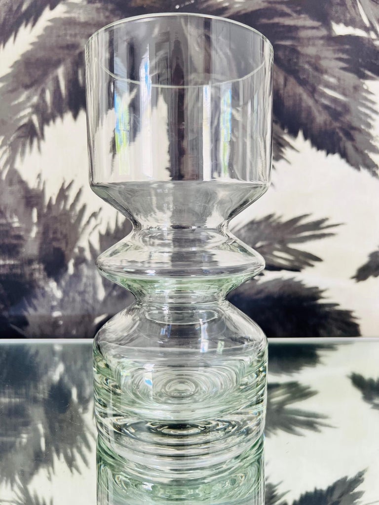 Finnish Sculptural Blown Glass Vase by Riihimäen Lasi Oy, Finland, c. 1960's For Sale