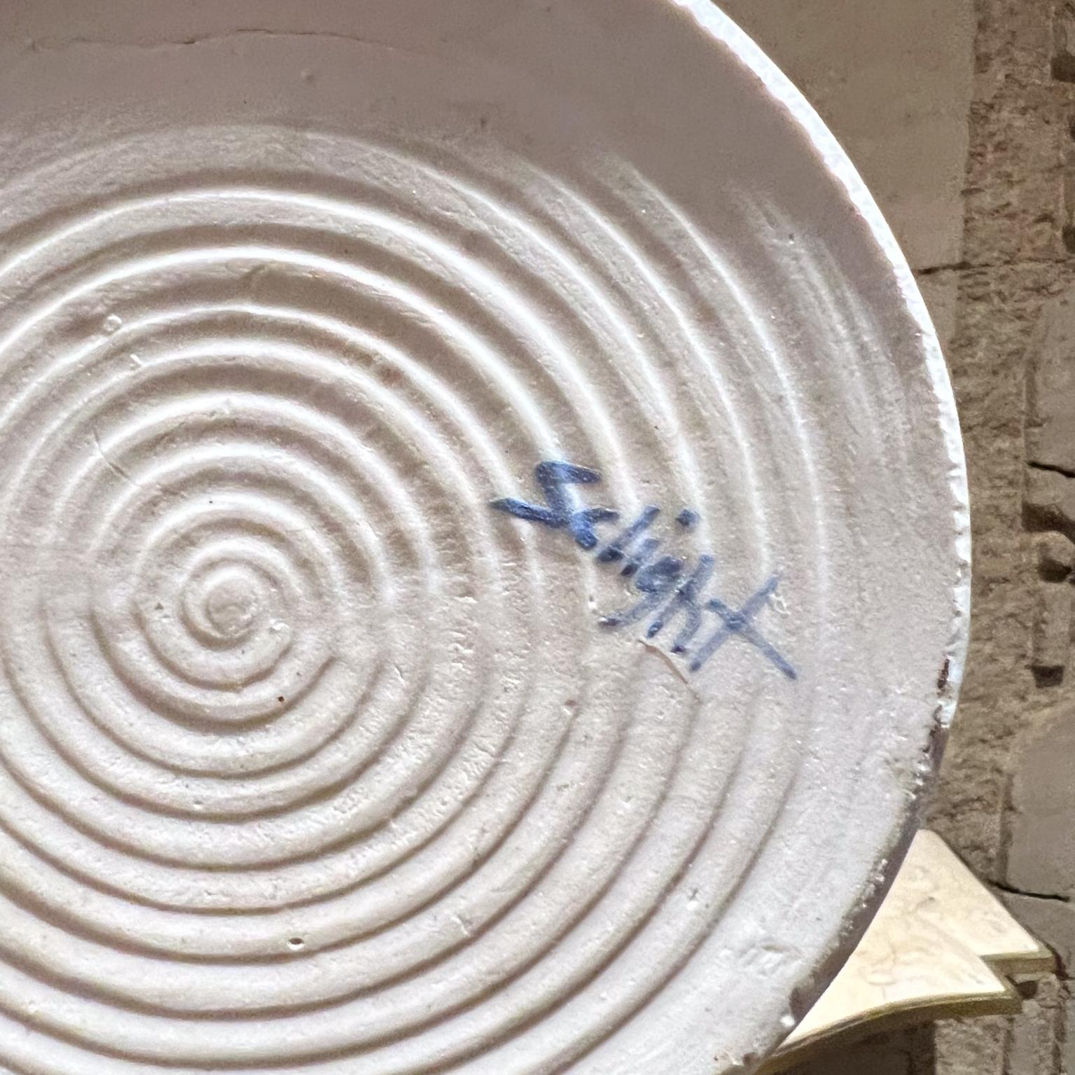Americano Scultura in ceramica blu Studio Pottery di Sclight in vendita