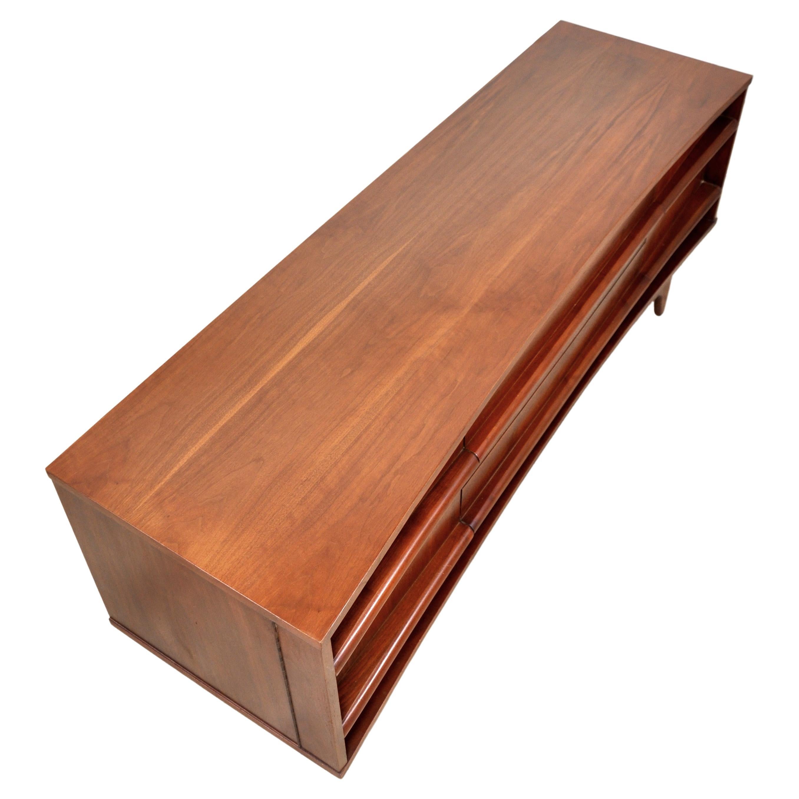 Mid-Century Modern Sculptural Bow-Front Cabinet or Credenza by Young Manufacturing Co