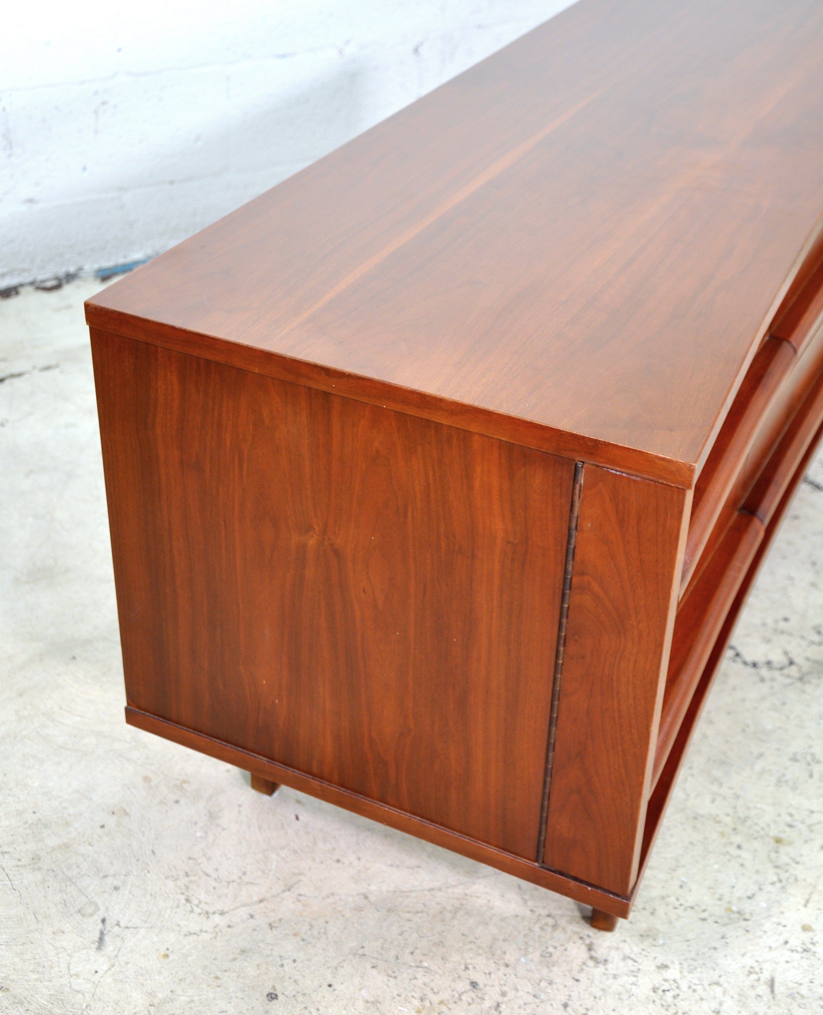 Sculptural Bow-Front Cabinet or Credenza by Young Manufacturing Co 2