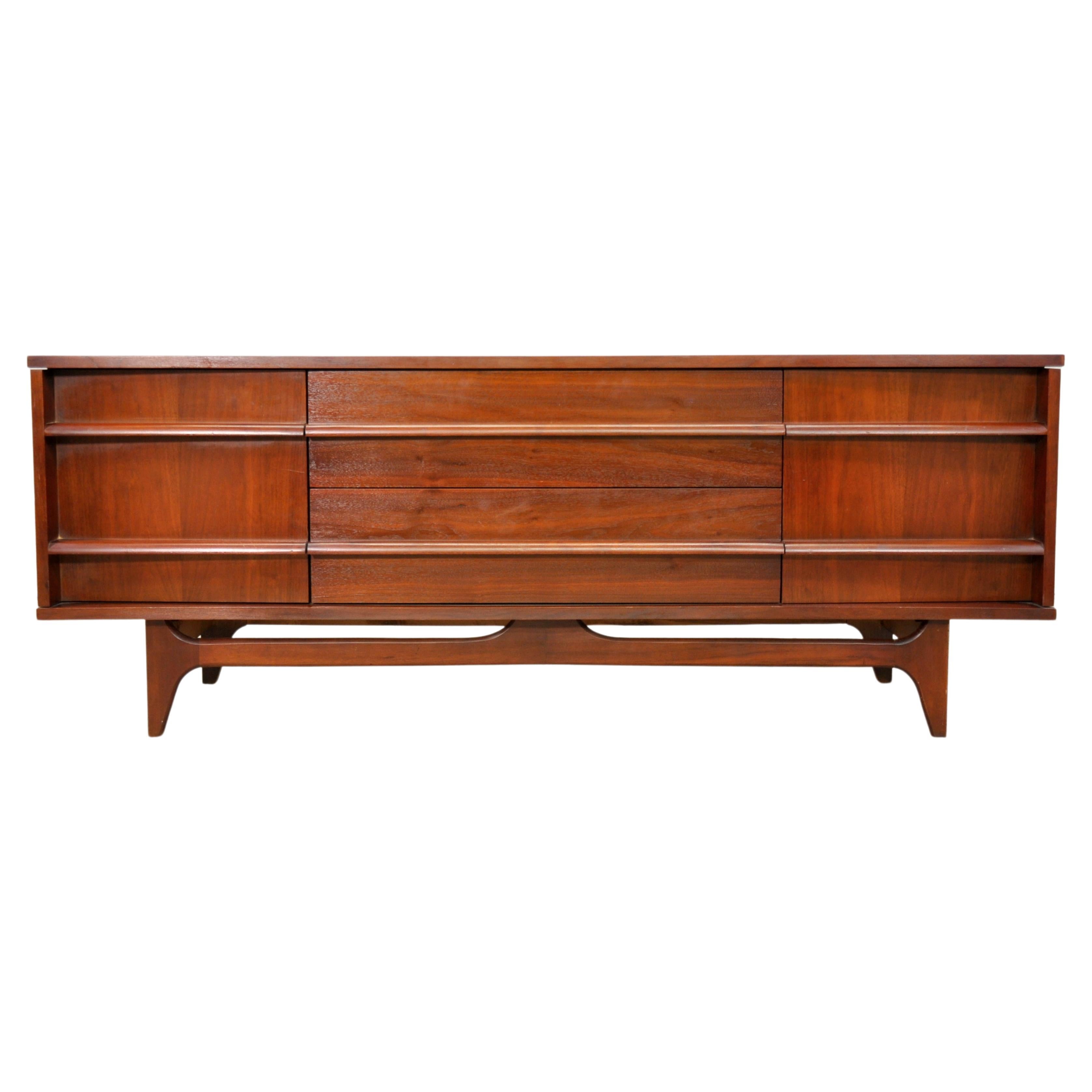 Sculptural Bow-Front Cabinet or Credenza by Young Manufacturing Co