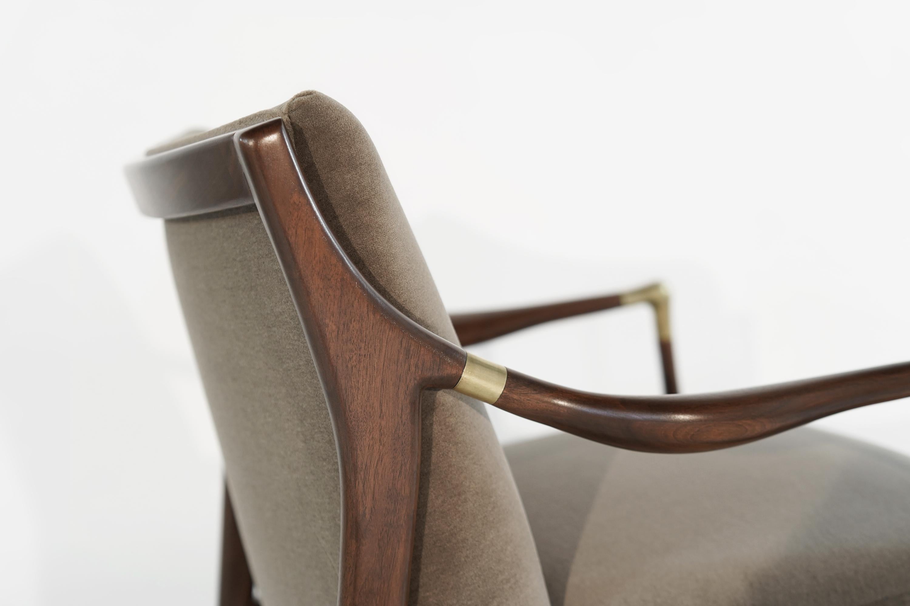 Sculptural Brass-Accented Lounge Chair, Jamestown Royal, 1950s 3