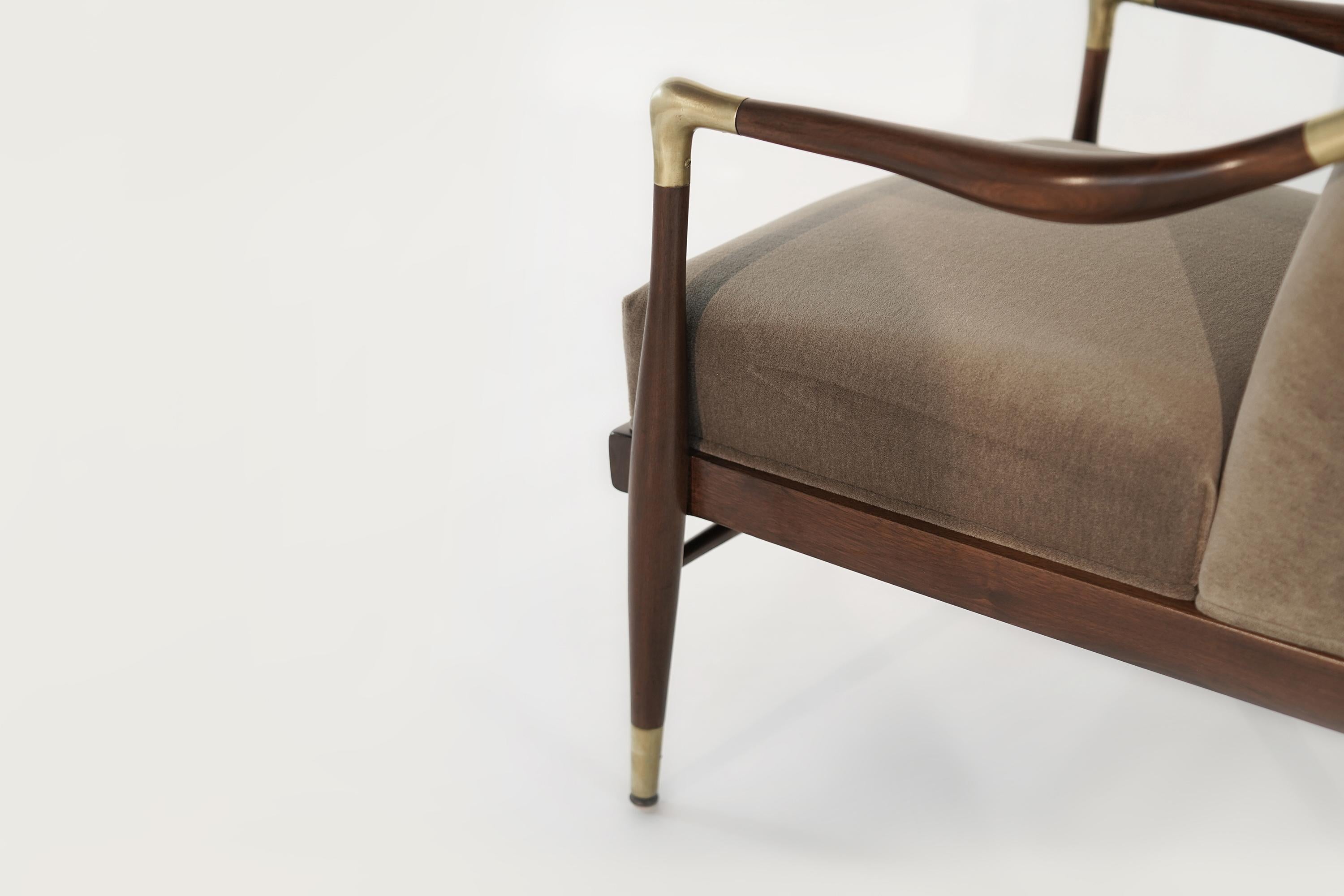 Sculptural Brass-Accented Lounge Chair, Jamestown Royal, 1950s 5