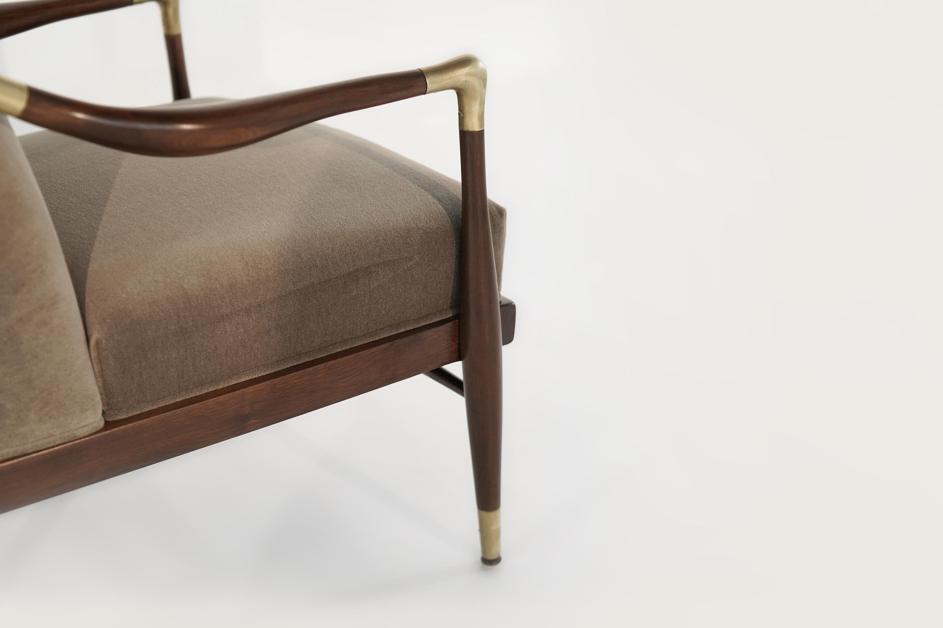 Sculptural Brass-Accented Lounge Chair, Jamestown Royal, 1950s 2