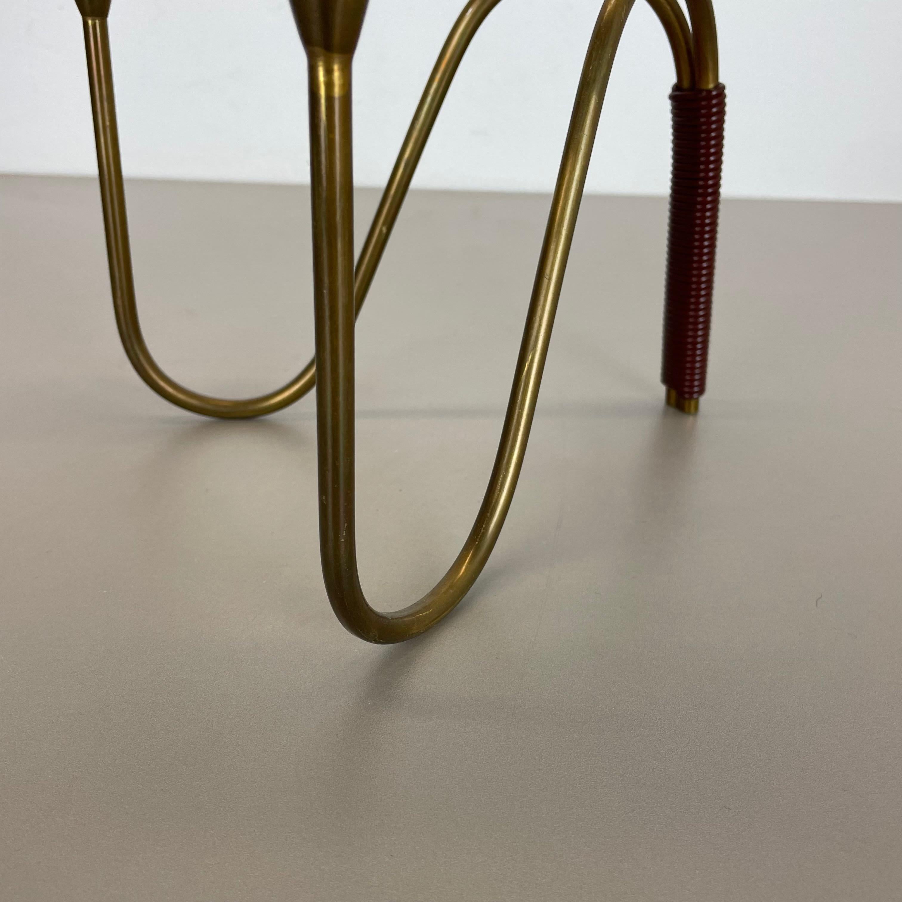 20th Century Sculptural Brass Candleholder Object by Günter Kupetz for WMF, Germany 1950s For Sale