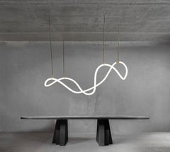 Sculptural Brass Circular Light Pendant Itaca by Morghen Studio