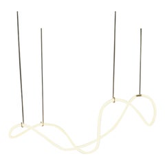 Sculptural Brass Circular Light Pendant Itaca by Morghen Studio