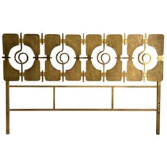 Sculptural Brass Headboard by Luciano Frigerio, Italy, 1960s