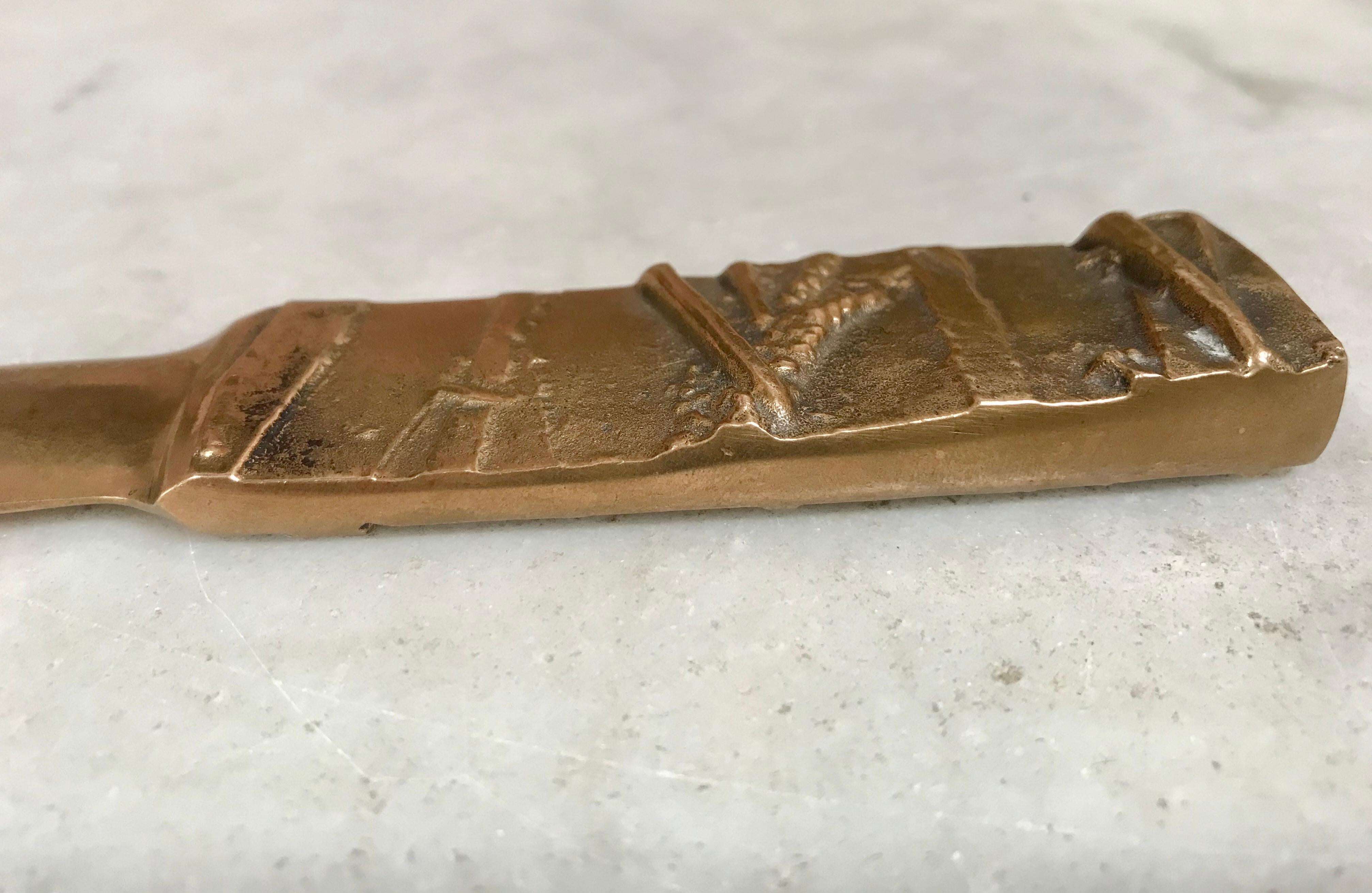 antique brass letter opener
