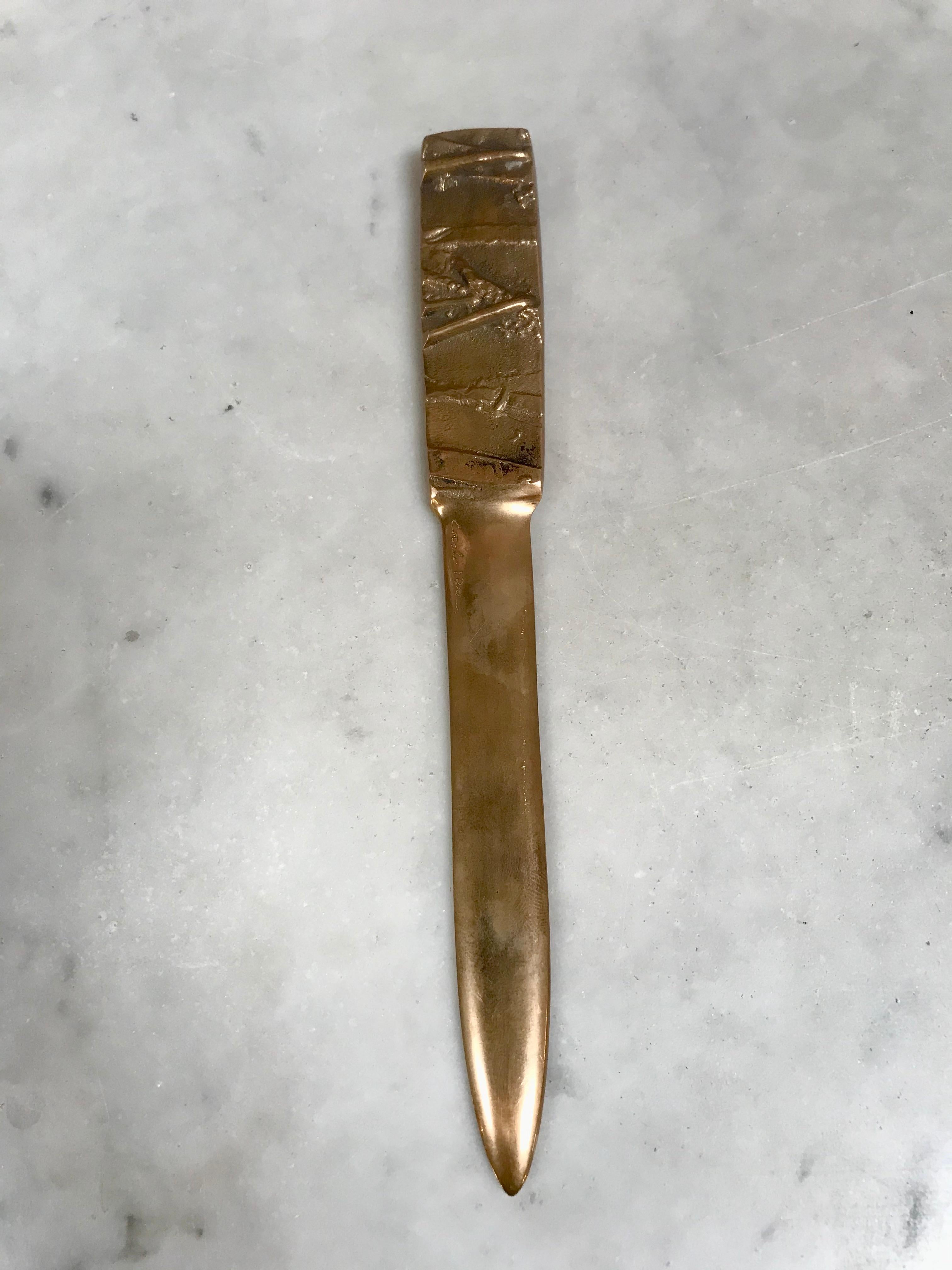 Details about   Embossed Brass Letter Opener show original title 