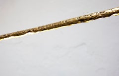Forma de barra alargada Latón satinado Lámpara colgante contemporánea de Morghen Studio