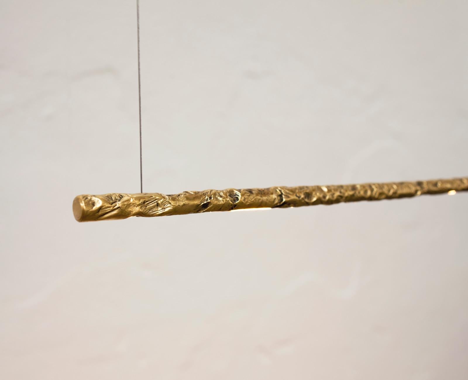 Sculptural Brass Light Pendant Howl 1