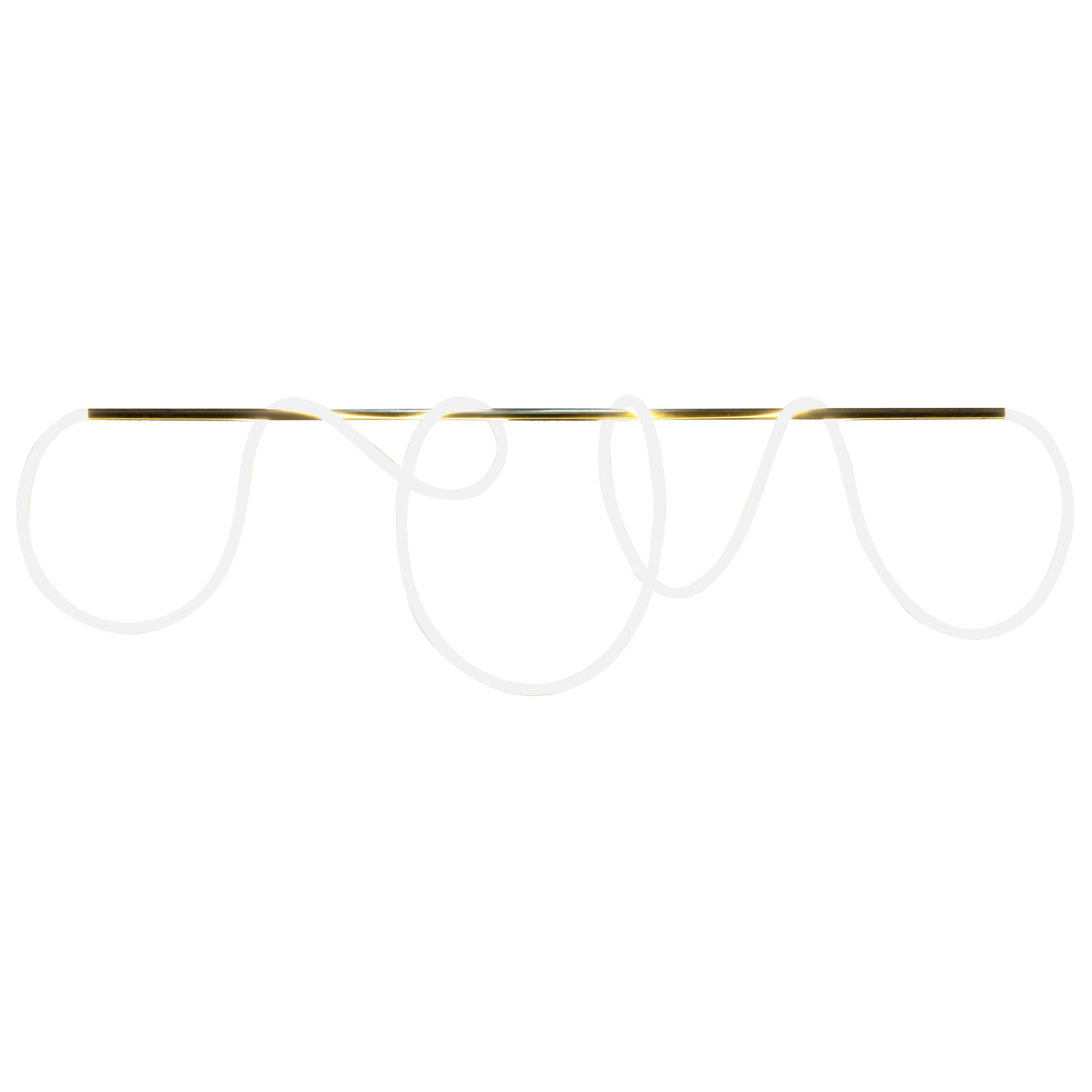 Sculptural Brass Light Pendant, Shiva