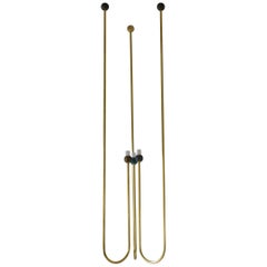 Sculptural Brass Light Suspension, "Let's Talk" by Periclis Frementitis