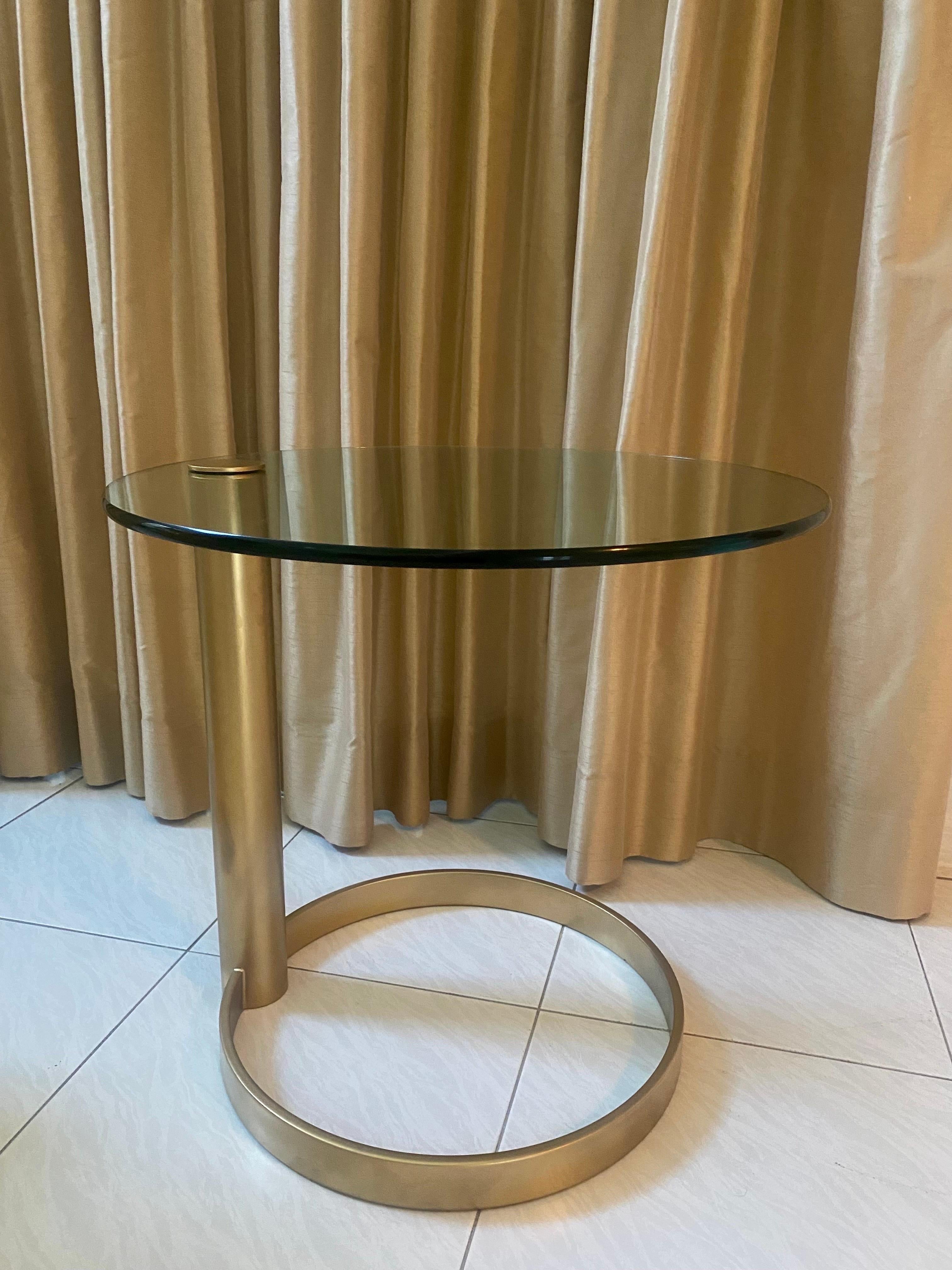 Sculptural Brass Side Table by Pace Collection For Sale 3