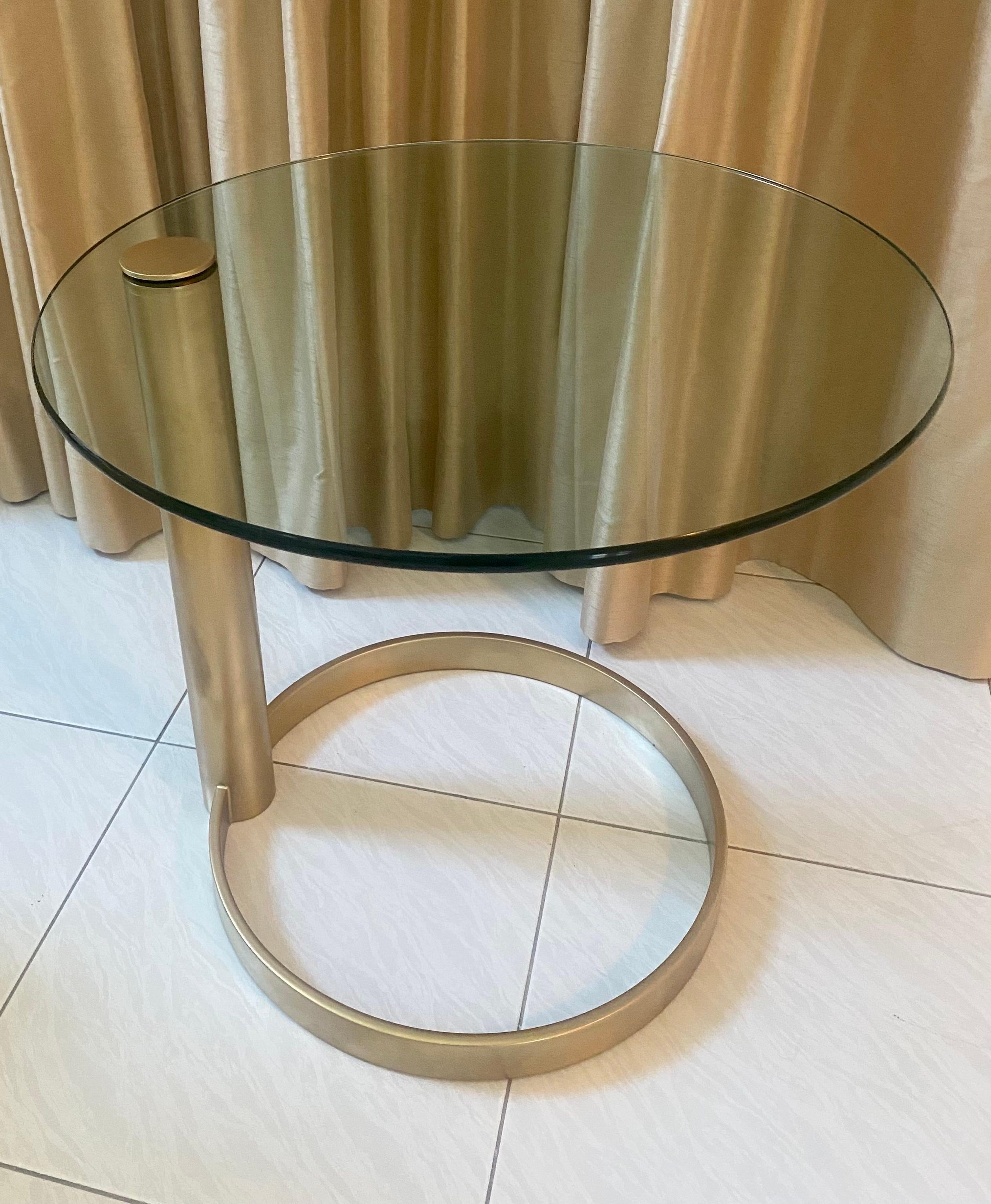 Sculptural Brass Side Table by Pace Collection For Sale 4