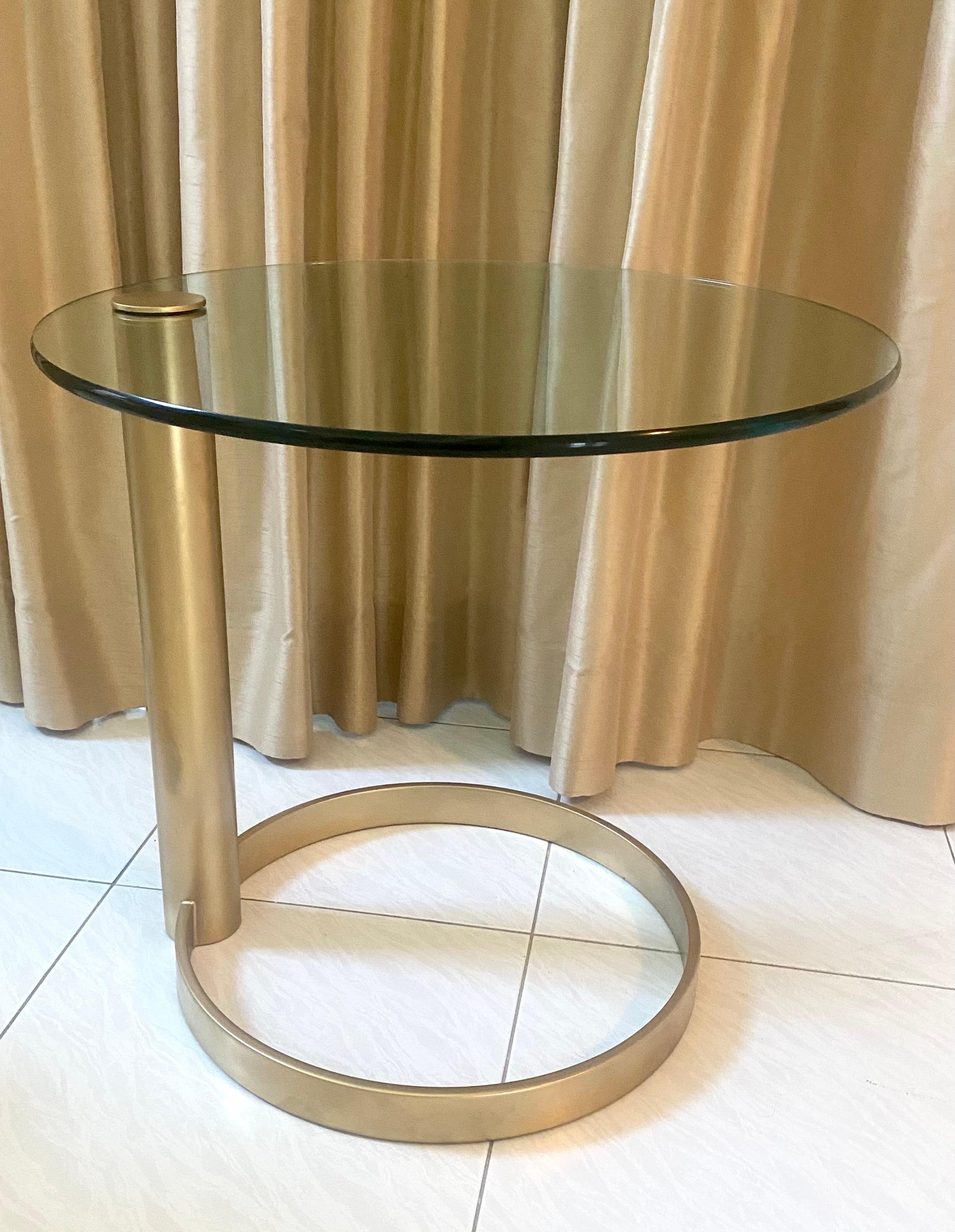 Sculptural Brass Side Table by Pace Collection For Sale 5