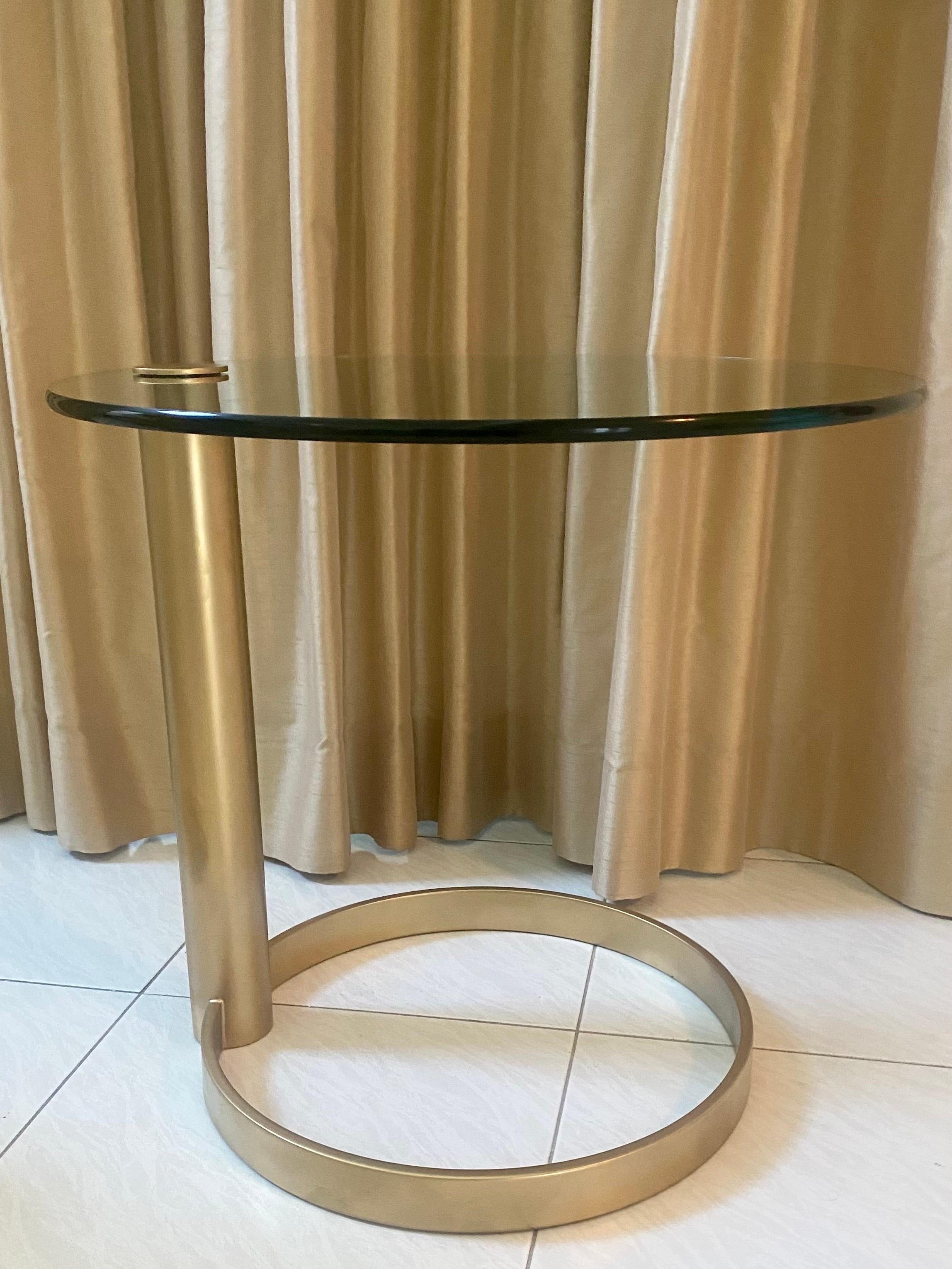 Sculptural Brass Side Table by Pace Collection For Sale 6